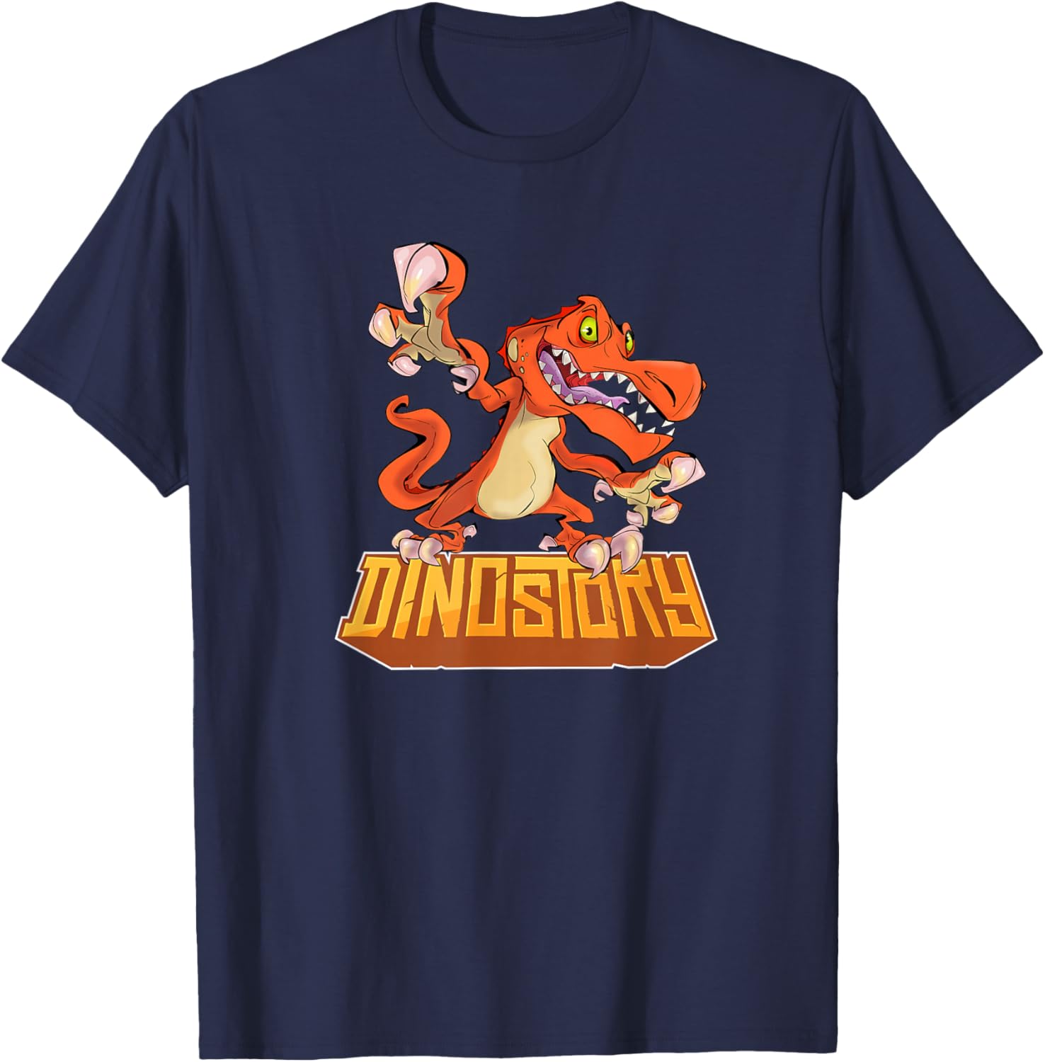 Baryonyx Dinostory T-Shirt - T-Shirt | Navy