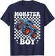 Monster Truck Boy Family Matching Monster Trucks Birthday T-Shirt - T-Shirt | Navy