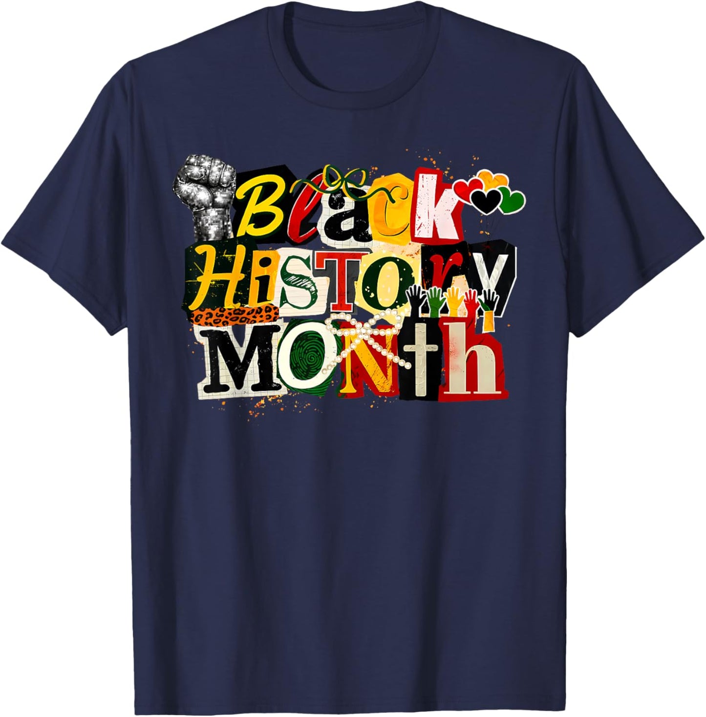 Black History Month Shirt Women T-Shirt - T-Shirt | Navy