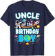 Uncle of The Birthday Boy Astronaut Family Space Planets T-Shirt - T-Shirt | Navy