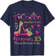 A Queen was Born On February 23 Happy Birthday to Me T-Shirt - T-Shirt | Navy