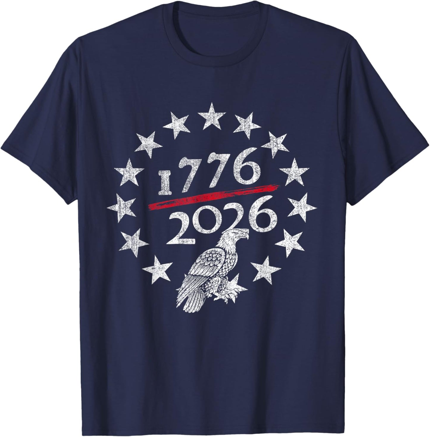 250th USA Anniversary Patriotic Eagle 250 Years American T-Shirt - T-Shirt | Navy