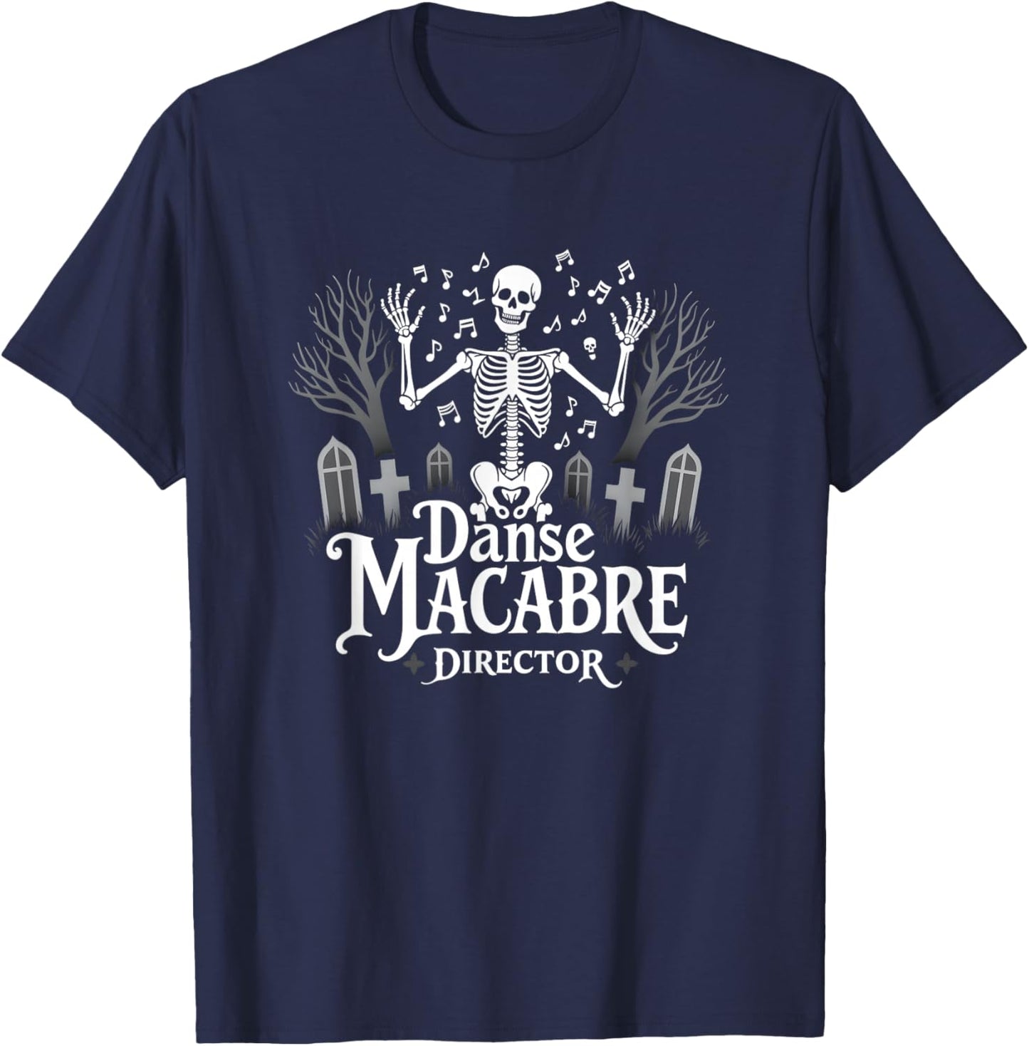 Halloween Creative Danse Macabre Director Artistic T-Shirt - T-Shirt | Navy