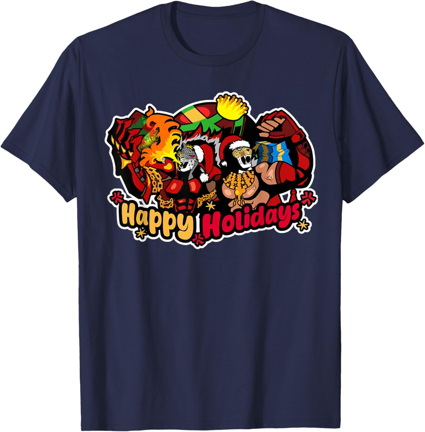 Happy Holidays from The Kings of Wrestling! T-Shirt - T-Shirt | Navy