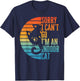 Sorry I Can't Go I'm an Indoor Cat Introvert Cats Lover T-Shirt - T-Shirt | Navy