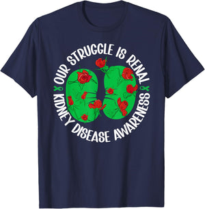 Kidney Disease Awareness Month Proud Kidney Disease Survivor T-Shirt - T-Shirt | Navy