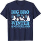 Big Bro in a Winter Onederland Birthday Boy Arctic Animals T-Shirt - T-Shirt | Navy