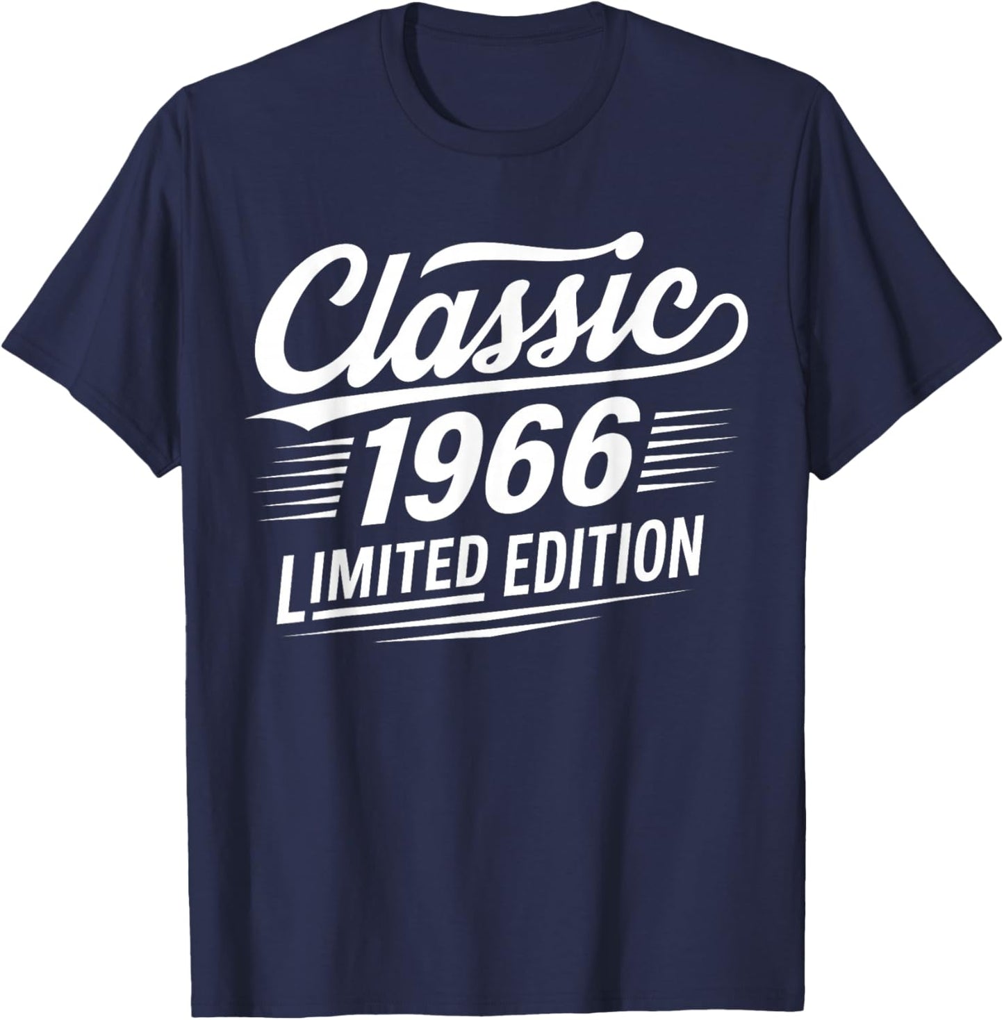 Vintage Classic 1966 Limited Edition 60th Birthday 60 Years T-Shirt - T-Shirt | Navy