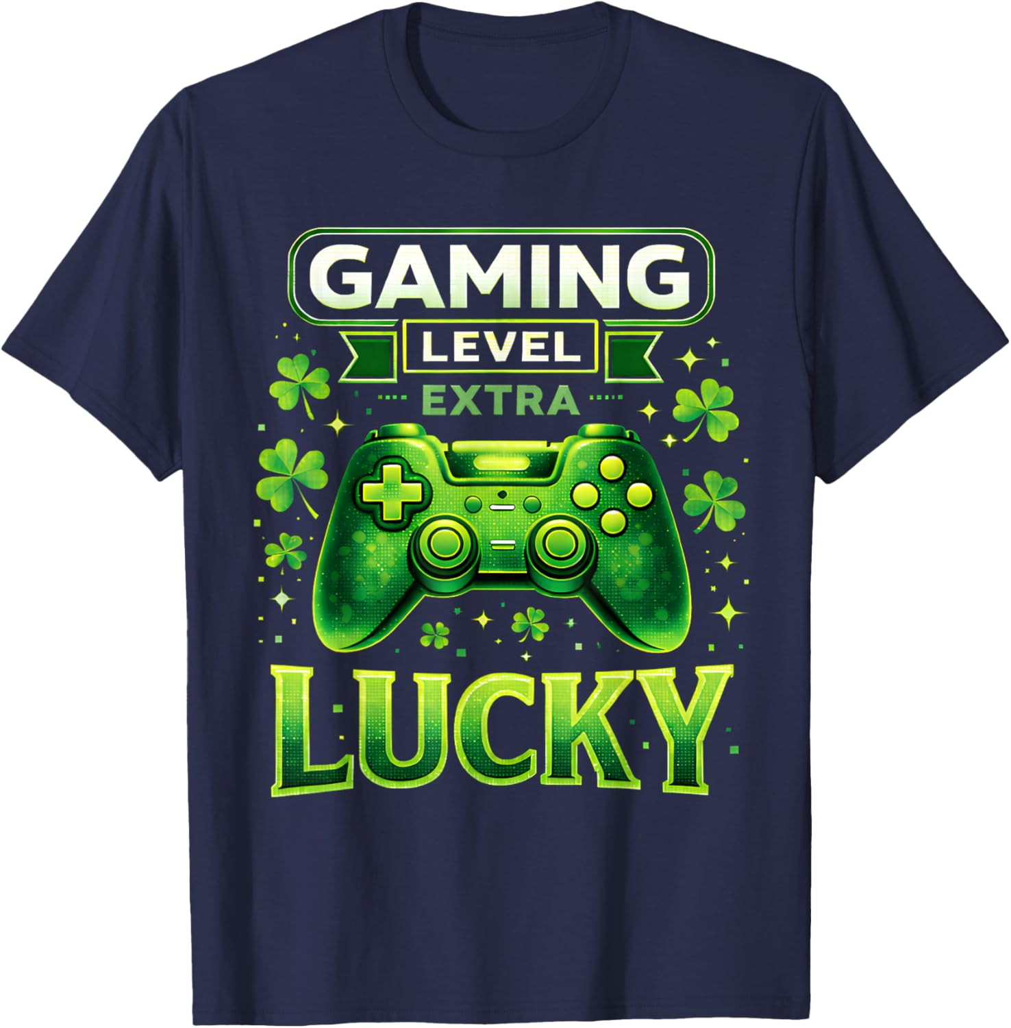Video Games Gaming Gamer St Patricks Day for Boys Kids Youth T-Shirt - T-Shirt | Navy