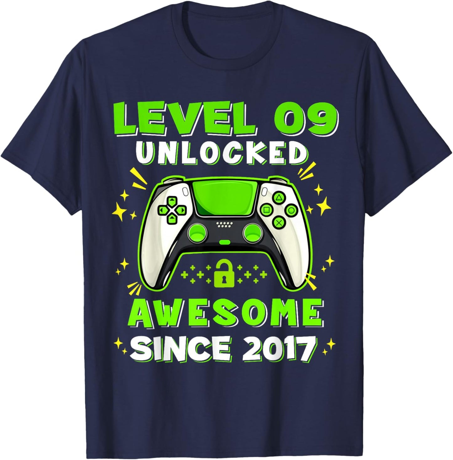 9th Birthday for Boys 9 Years Birthday Kids Gifts T-Shirt - T-Shirt | Navy