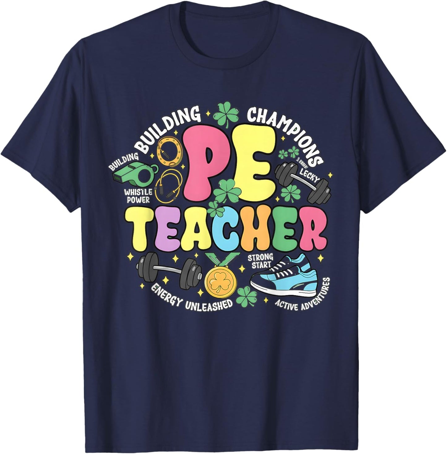 Shirt, Physical Education St Patricks D T-Shirt - T-Shirt | Navy