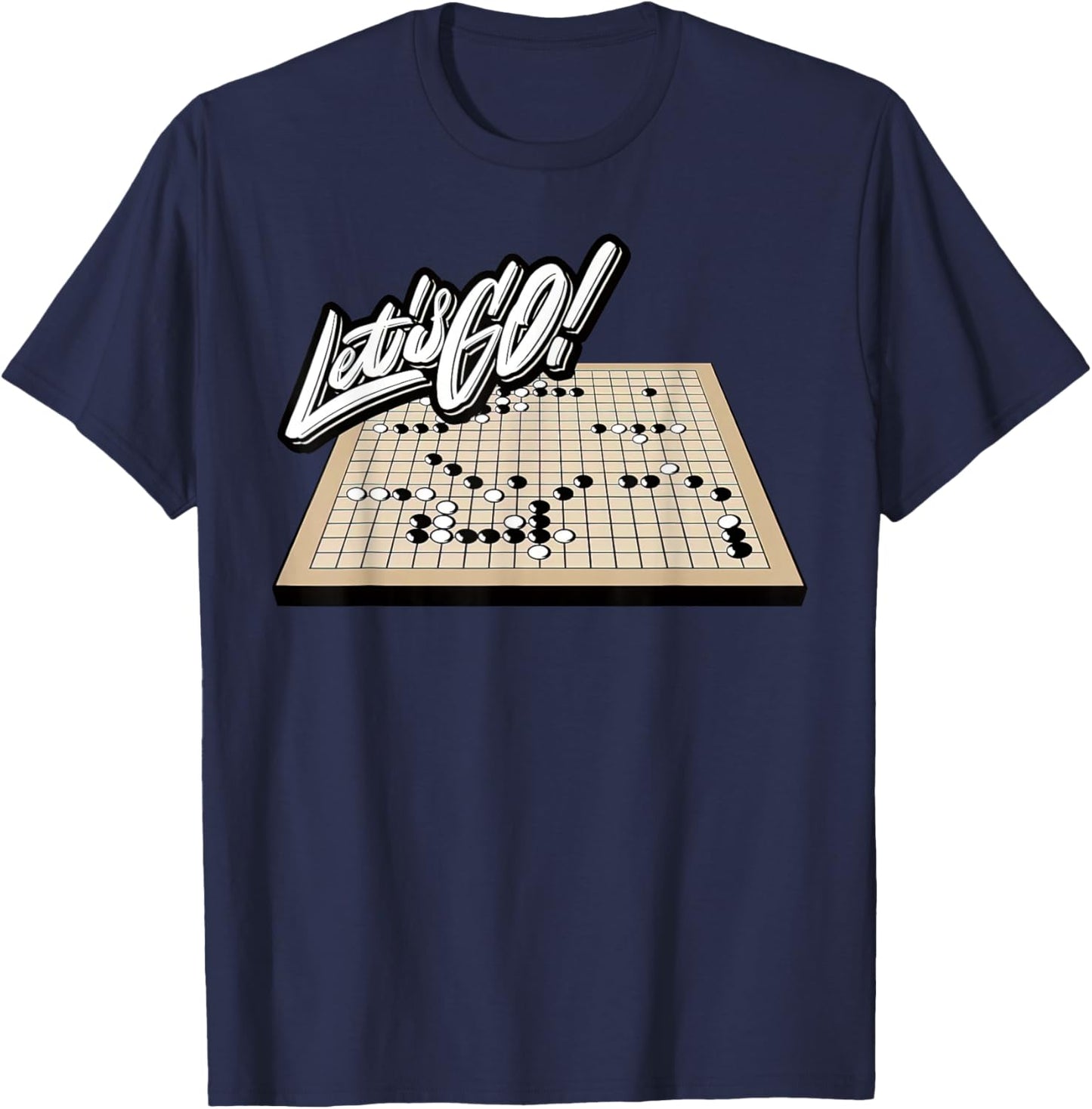 Go Baduk Board Game Player Funny Chinese Sports Game Baduk T-Shirt - T-Shirt | Navy