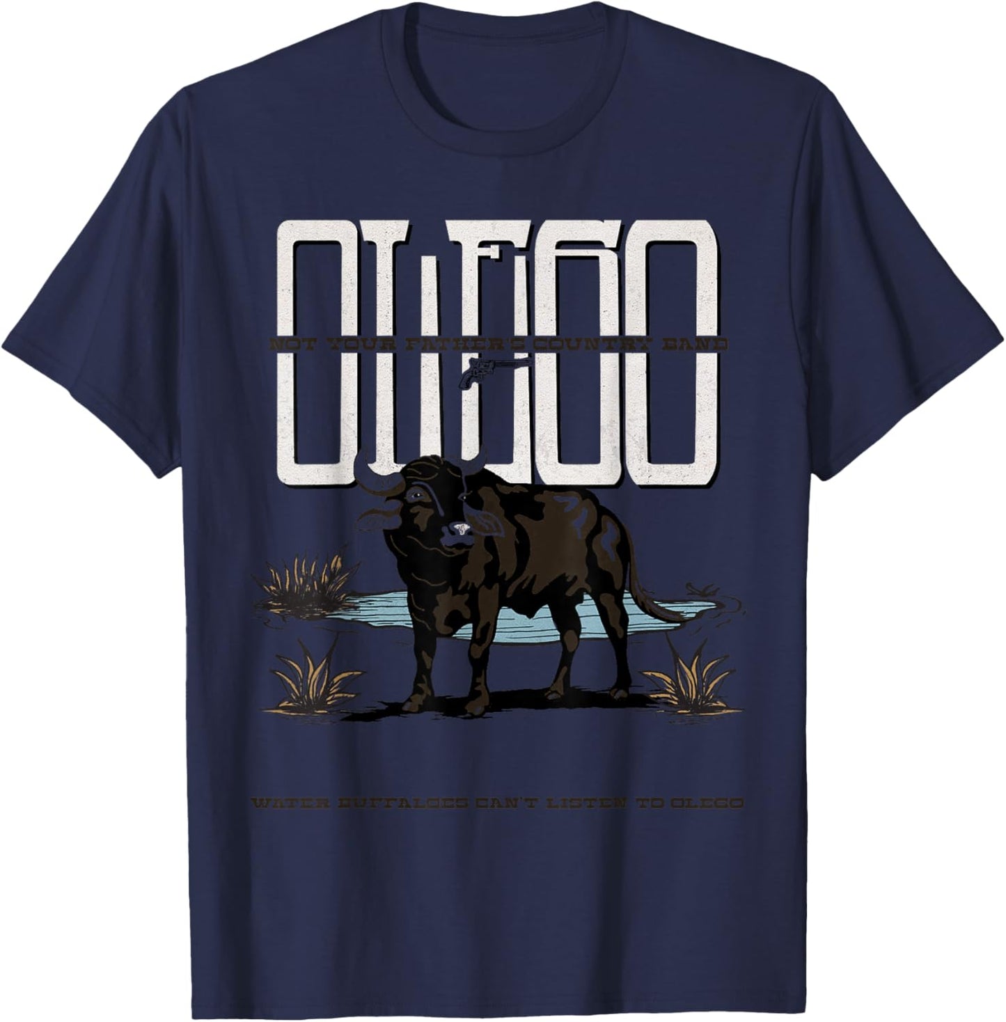 Ole 60 Buffalo Graphic T-Shirt - T-Shirt | Navy