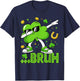 Lucky Shamrock Dab Bruh Leprechaun St Patrick's Day Boys Kid T-Shirt - T-Shirt | Navy