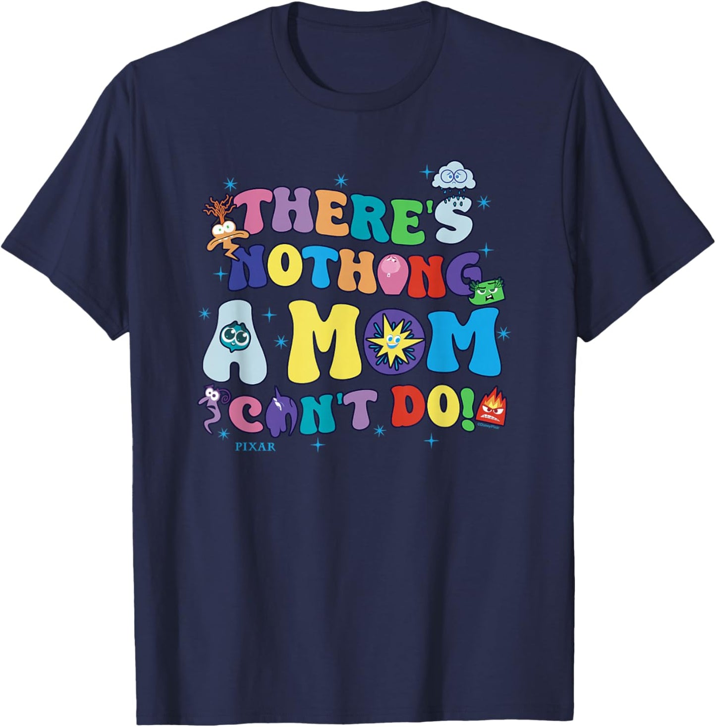 Disney Pixar Inside Out 2 Mother's Day Nothing Mom Can't Do T-Shirt - T-Shirt | Navy