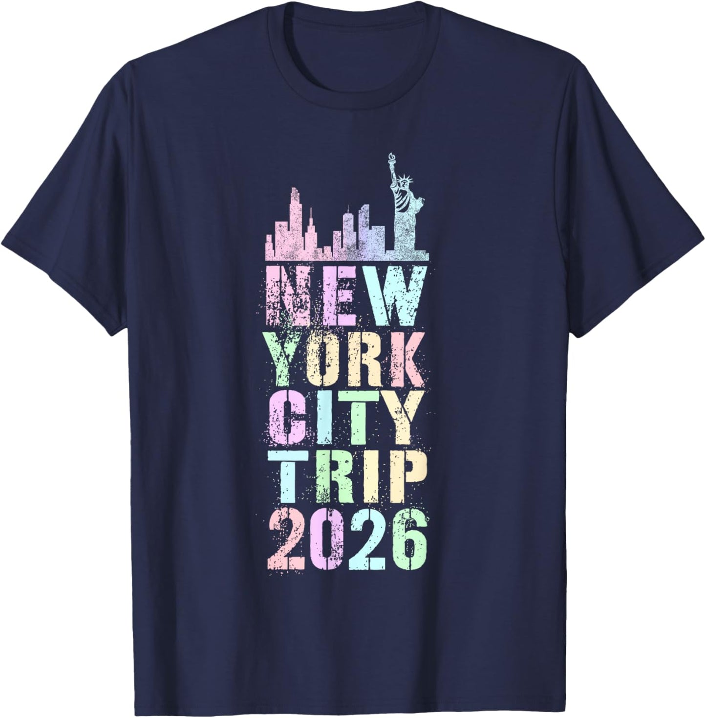 All Girls NEW YORK City Trip 2026 Vacation USA Trip Birthday T-Shirt - T-Shirt | Navy