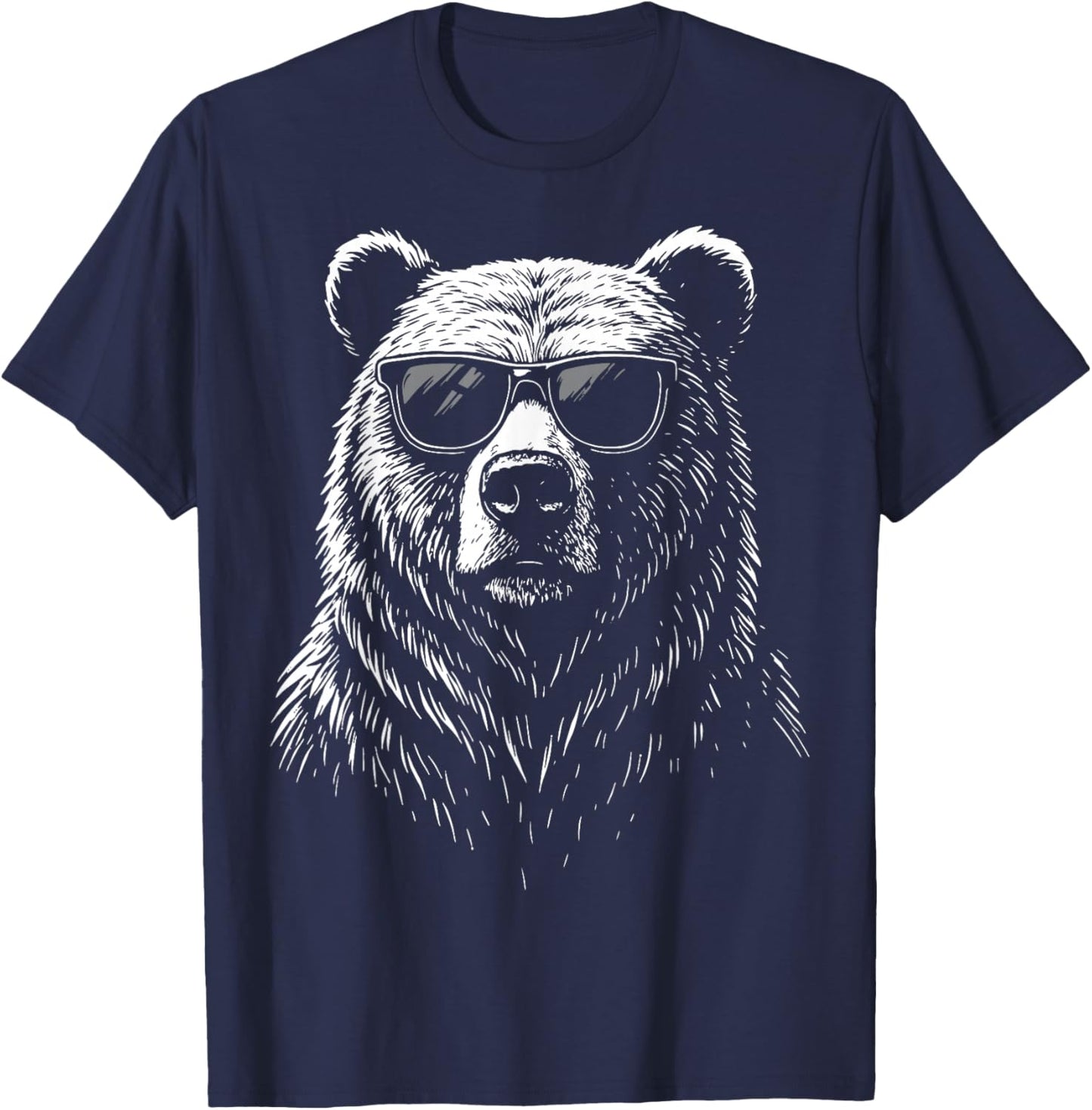 Bear Sunglasses T-Shirt - T-Shirt | Navy