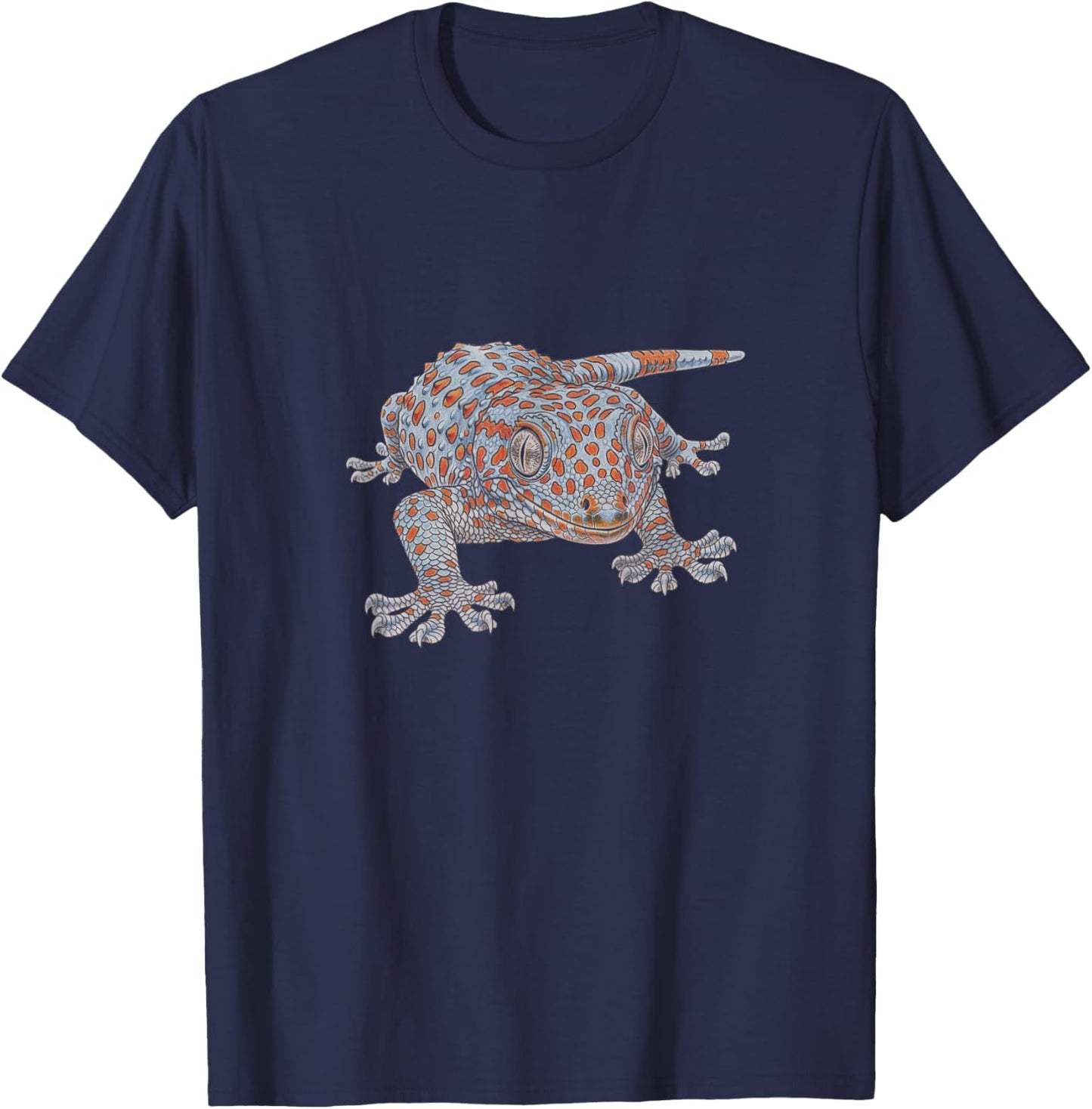 Tokay Gecko Drawing Art Design T-Shirt - T-Shirt | Navy