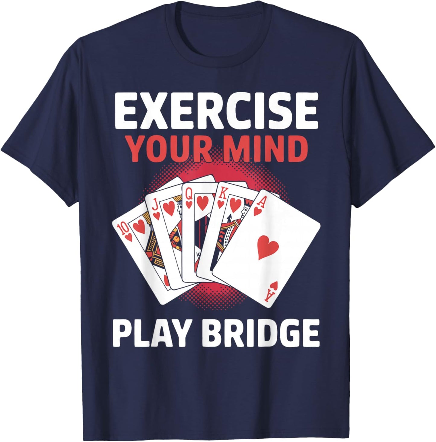 Bridge Player Exercise Contract Bridge T-Shirt - T-Shirt | Navy