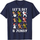 Let's Get 6 7endy Six Seven 67 Christmas Dabbing Santa Dab T-Shirt - T-Shirt | Navy