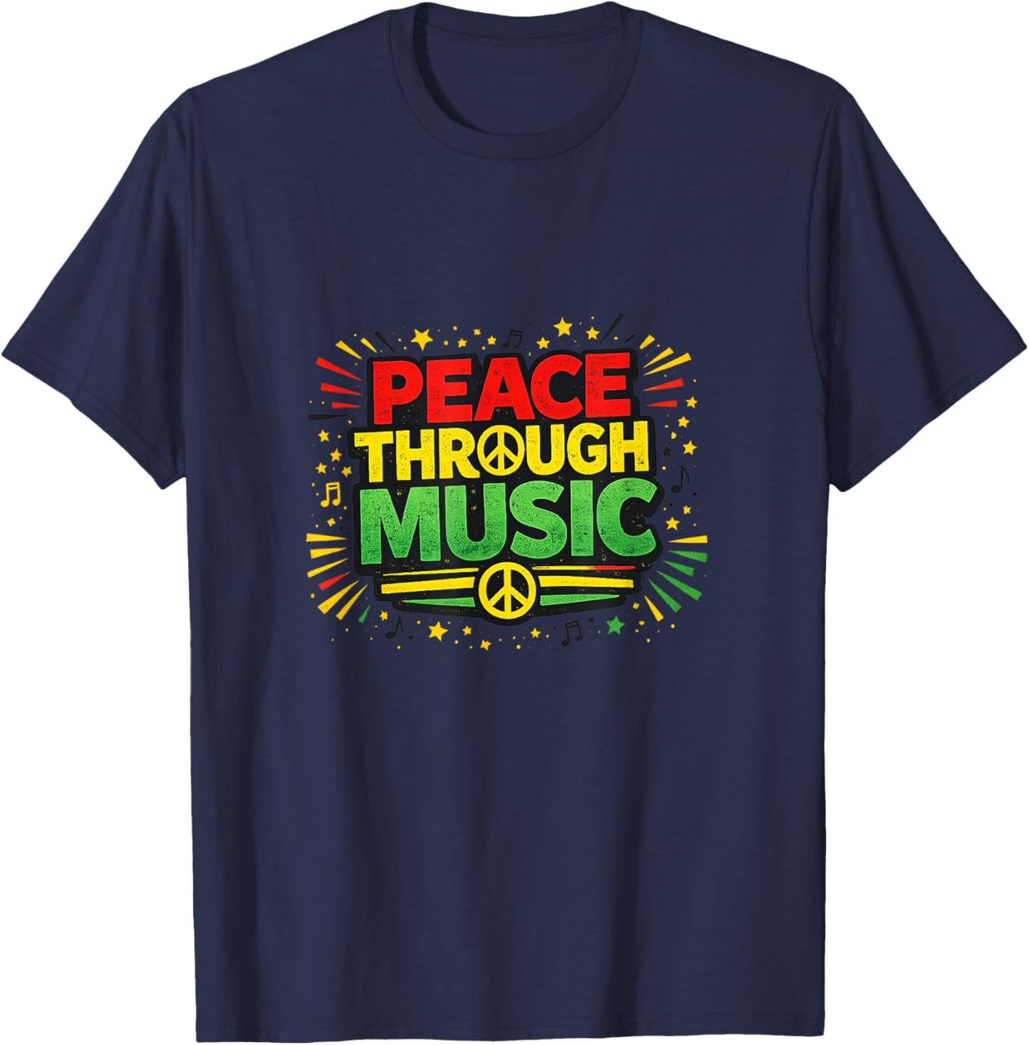 Playing for Change Peace Through Music T-Shirt - T-Shirt | Navy