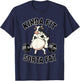 Kinda Fit Sorta Fat Funny Gym Cow Weightlifting Dad BOD Joke T-Shirt - T-Shirt | Navy