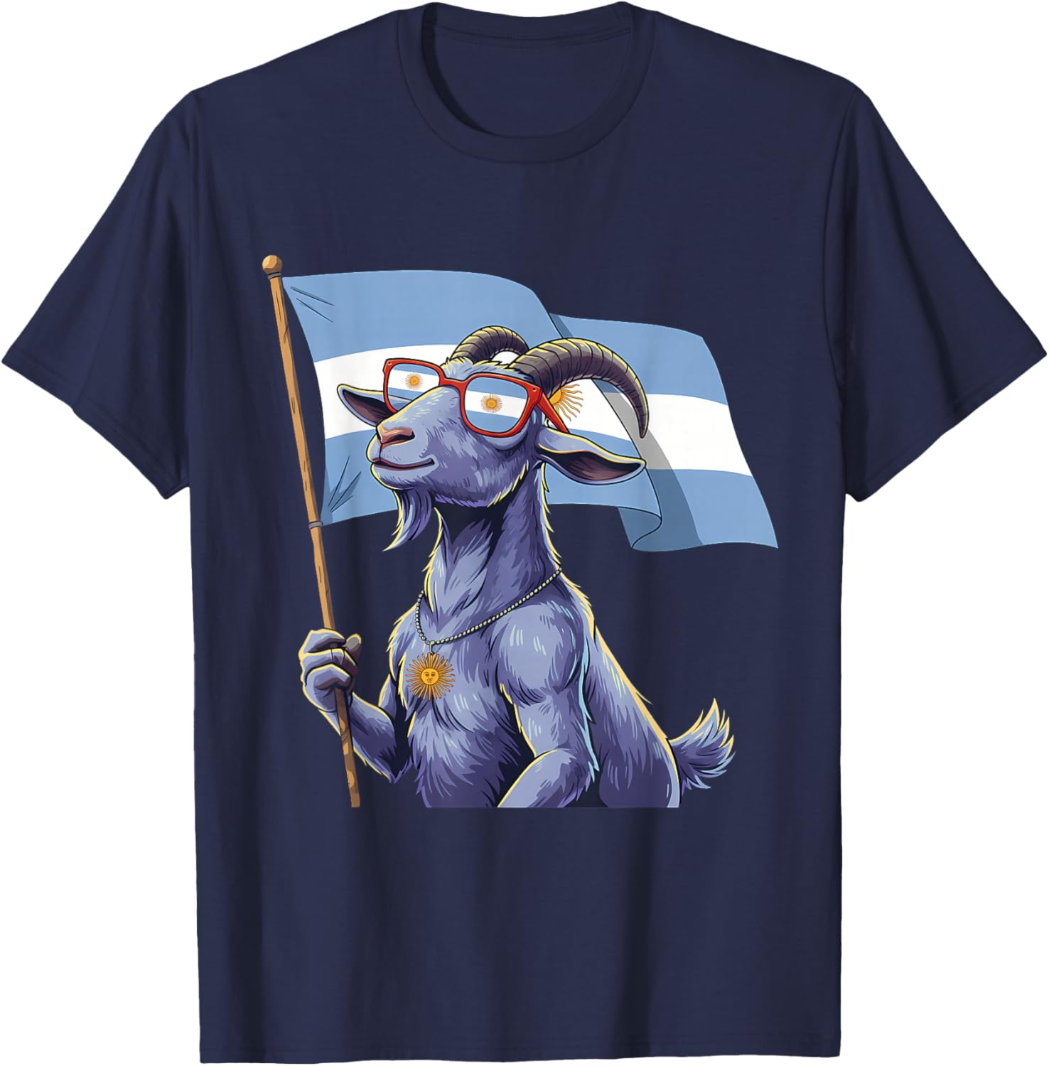 Argentina Flag Argentinian Pride T-Shirt - T-Shirt | Navy