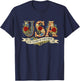 Vintage USA America 250 Years 1776-2026 250th Birthday T-Shirt - T-Shirt | Navy