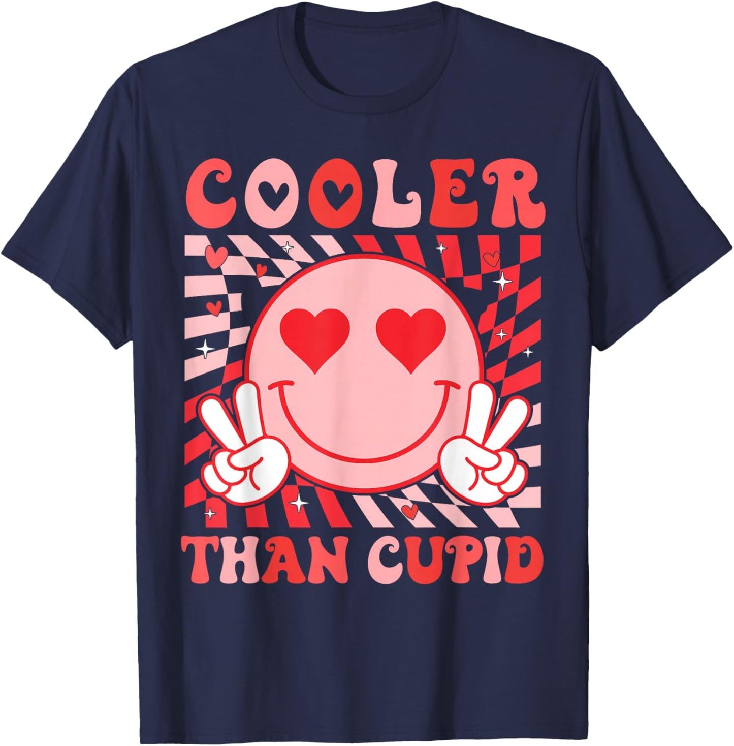 Cooler Than Cupid Valentines Day for Teens Kids Boys Girls T-Shirt - T-Shirt | Navy