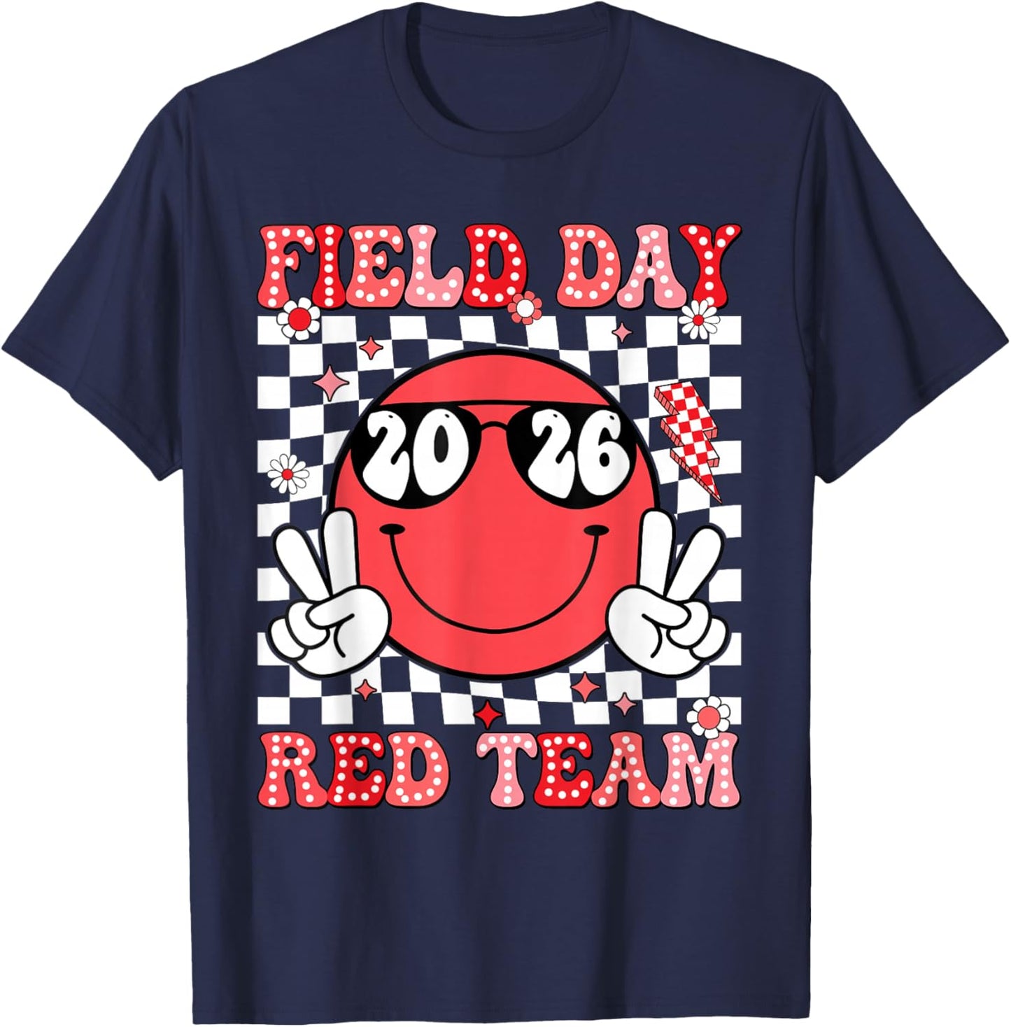 Field Day Red Team Funny for Teacher Kids Field Day Games T-Shirt - T-Shirt | Navy