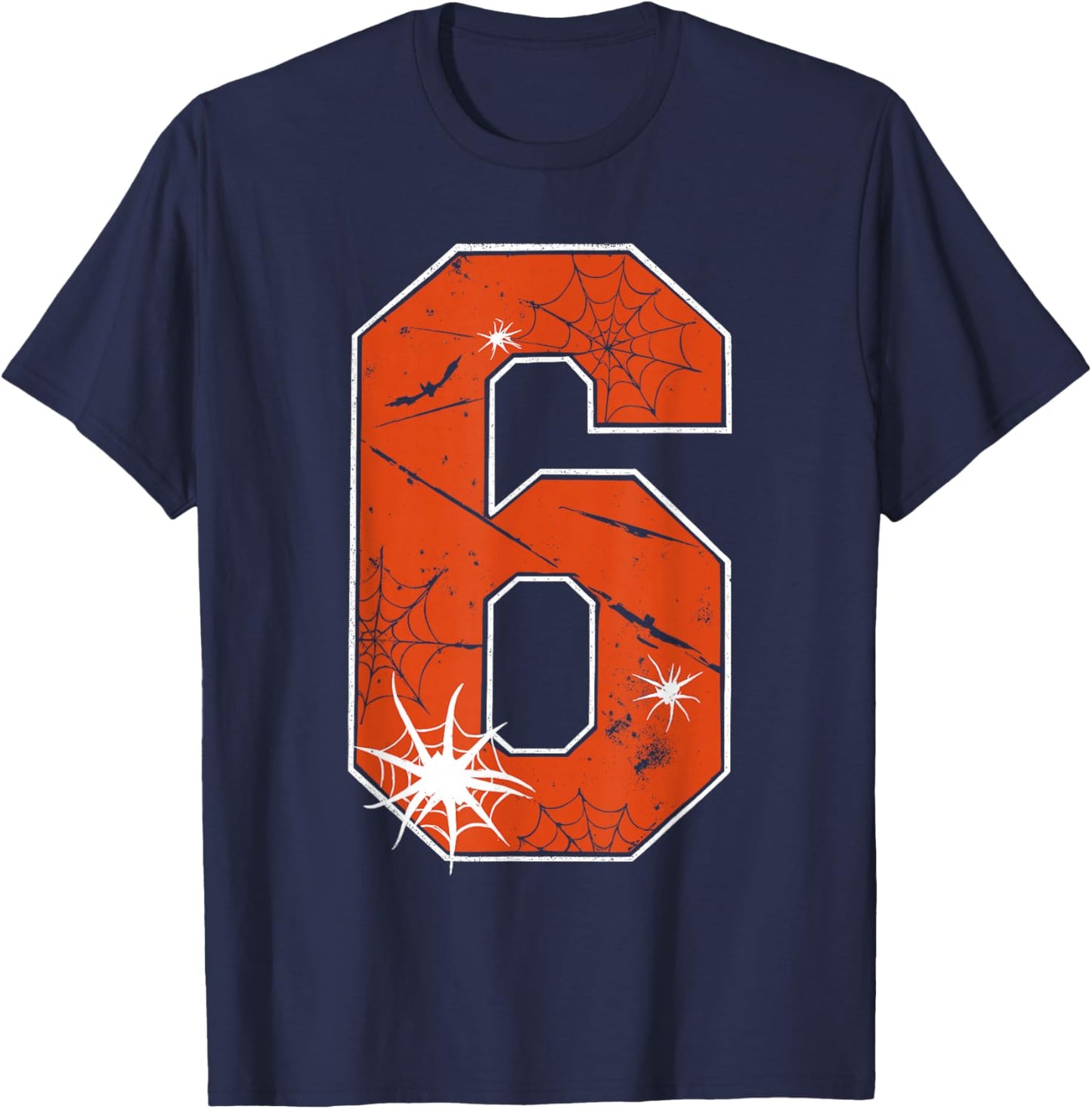 6 7 Six Seven Spider Web Funny Halloween Costume T-Shirt - T-Shirt | Navy