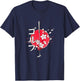 Golf Japanese Blossom Golf Samurai T-Shirt - T-Shirt | Navy