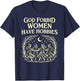 God Forbid Women Have Hobbies Witchcore Feminist Moon Magic T-Shirt - T-Shirt | Navy
