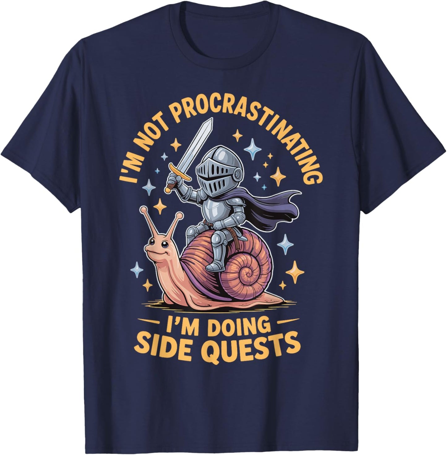 Im Not Procrastinating Im Doing Side Quests T-Shirt - T-Shirt | Navy