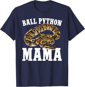 Ball Python Mama Ball Python Owner Ball Python Lover T-Shirt - T-Shirt | Navy