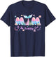 Mom of The Birthday Girl Mermaid Family Matching Bday Party T-Shirt - T-Shirt | Navy