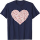 Beautiful Japanese Cherry Blossom Heart Graphic Design Art T-Shirt - T-Shirt | Navy