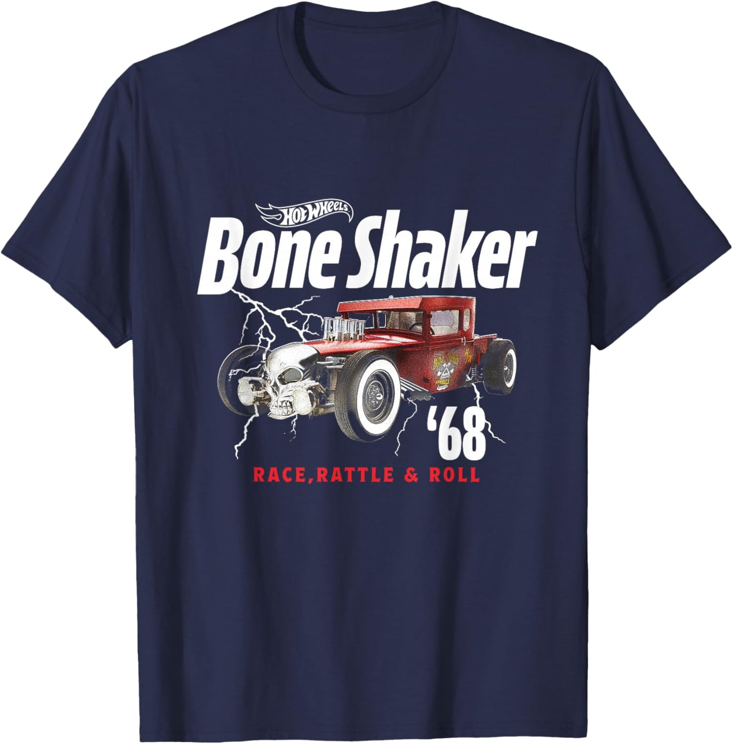 Hot Wheels Bone Shaker Race, Rattle & Roll T-Shirt - T-Shirt | Navy