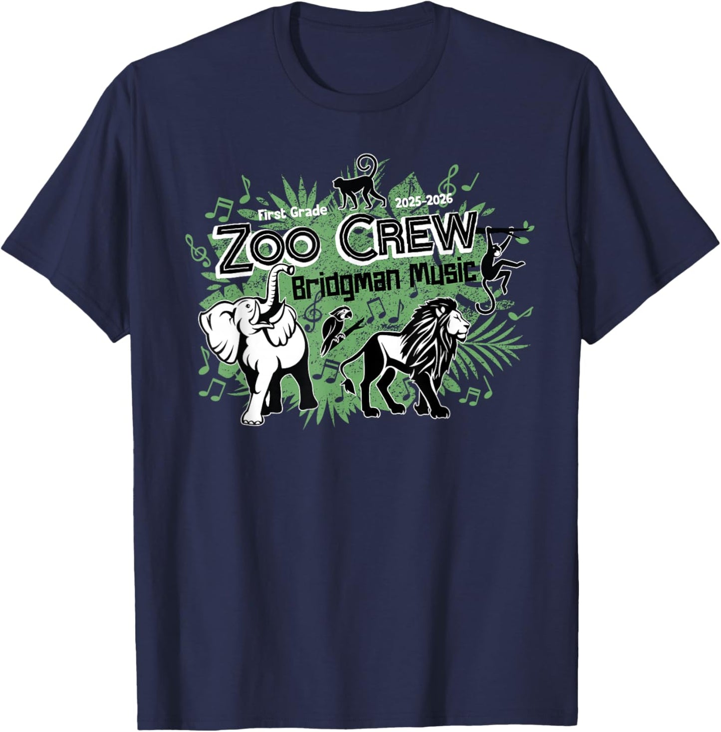 Bridgman Music: Zoo Crew First Grade T-Shirt - T-Shirt | Navy