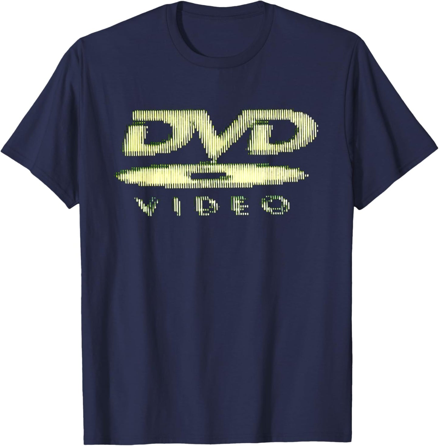 Retro Video Disc Logo Classic Display Nostalgia T-Shirt - T-Shirt | Navy