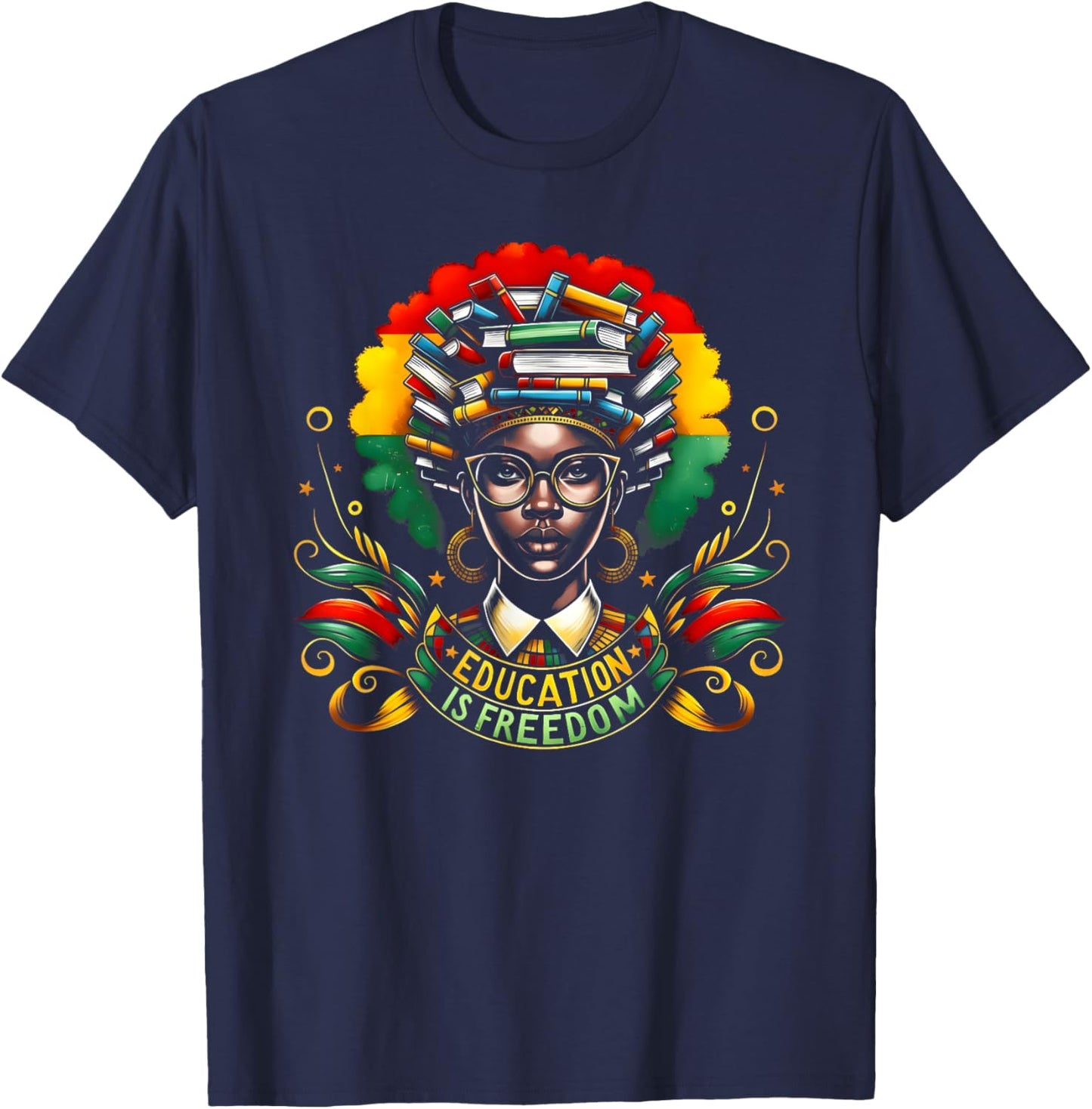 Black History Month Black Leaders African American Pride T-Shirt - T-Shirt | Navy