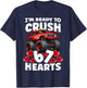 I'm Ready to Crush 67 Hearts Boys Valentine's Day T-Shirt - T-Shirt | Navy
