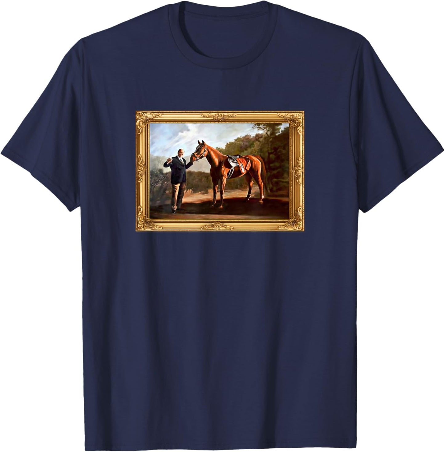 Tony Toasting Pie O My Painting T-Shirt - T-Shirt | Navy