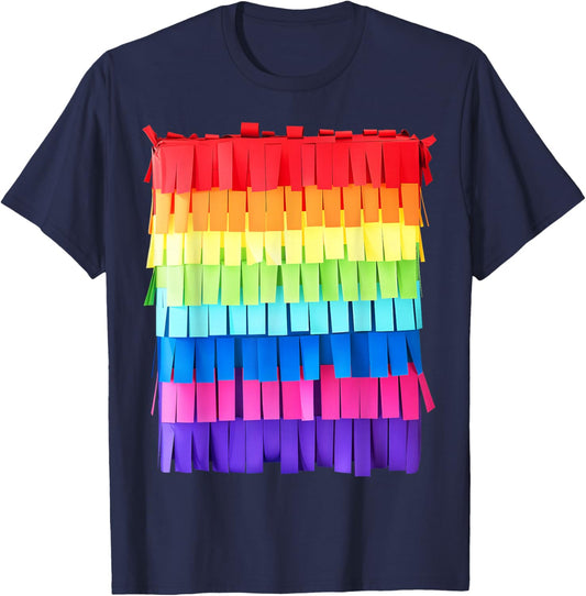 Pinata Shirt Adult Men Women Kids Printed Pinata Costume T-Shirt - T-Shirt | Navy