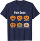 Pain Scale Pumpkin Pain Assessment Trauma Nurse Halloween T-Shirt - T-Shirt | Navy