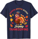 Thankful Grateful Blessed Thanksgiving Turkey T-Shirt - T-Shirt | Navy