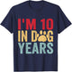 I'm 10 in Dog Years Funny 70th Birthday T-Shirt - T-Shirt | Navy