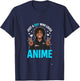Just A Boy Who Loves Anime Merch African American Afro T-Shirt - T-Shirt | Navy