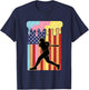 Retro Baseball Drip Boys Ice Cream Patriotic American Flag T-Shirt - T-Shirt | Navy