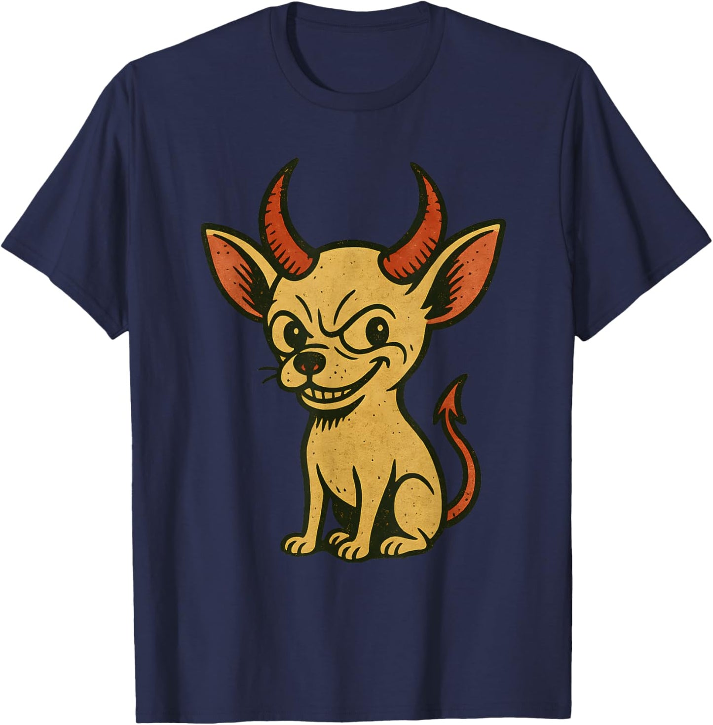 Funny Chihuahua Halloween Dog T-Shirt - T-Shirt | Navy
